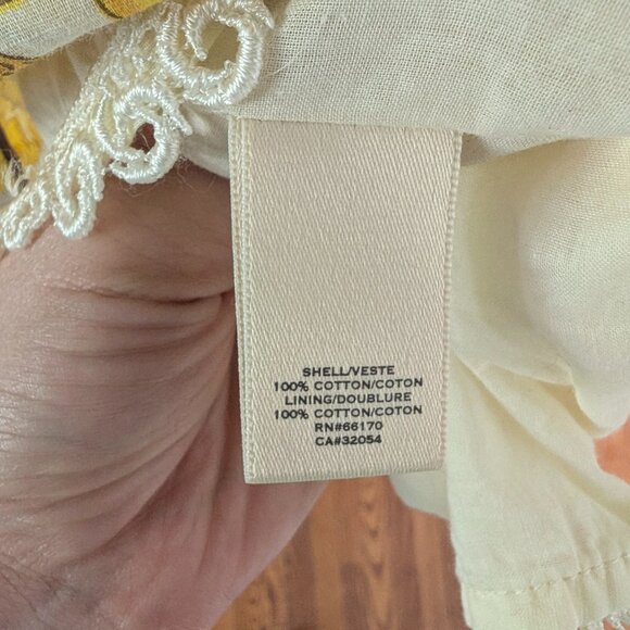 Anthropologie Moulinette Seours Lemon Halter Dress, Size 4 - Picture 9 of 9